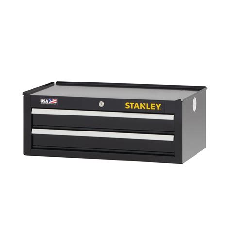 stanley 2 drawer metal tool box|stanley tool chest 26 inch.